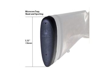Image of Beretta Micro-Core Competition Recoil Pad - Trap, 28mm/1.11in, Black, E73030