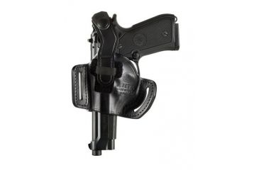 Image of Beretta Mod. 02 for 92/96 Series Right Hand Leather Holster, Black E01115