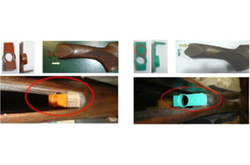 Image of Beretta Perennia/Preveil Stock Drop Adjustment Drop Kit, Orange/Green, E00422