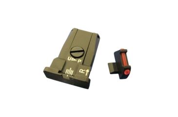 Image of Beretta Adjustable Fiber Optic Pistol Sight Kit, 92A1/96A1, Black, EU00070