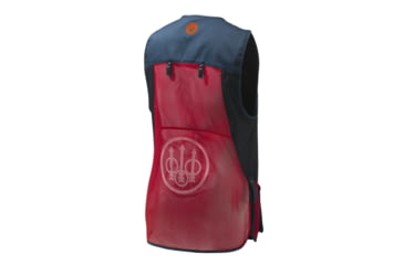 Image of Beretta Silver Pigeon Evo Shooting Vest - Mens, Total Eclipse Blue &amp; Red, Small, GT781T155305A6S