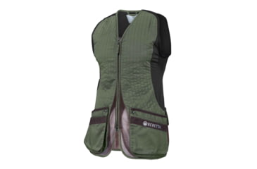 Image of Beretta Silver Pigeon Evo Shooting Vest - Women's, Green &amp; Chocolate Brown, 2XL, GT791T155307ABXXL
