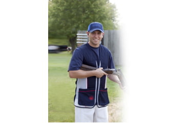 Image of Beretta Silver Pigeon Vest, Navy, Red, White, Medium GT3000740520M