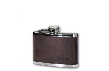 Image of Beretta Stainless Steel Small 4oz Leather Flask Large OG9304130802