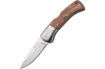 Image of Beretta Steenbok Lockback Folding Knife, 3.75in, 440 Stainless, Drop Point, Walnut Handle, CO271A273508B4
