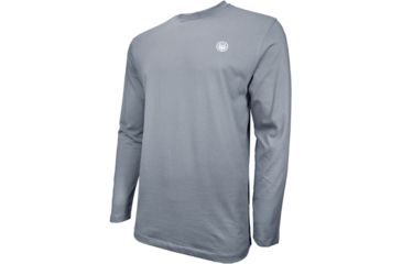Image of Beretta T-shirt Long Sleeve Usa Logo Small Dove Gray