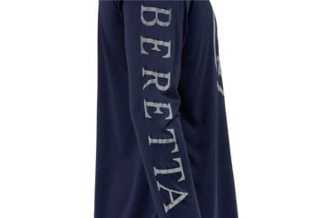 Image of Beretta T-shirt Ls Vintage Trident Large Navy Blue