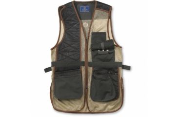 Image of Beretta Two Tone Clays Vest, Loden, Khaki, 2XL GT08014675XXL