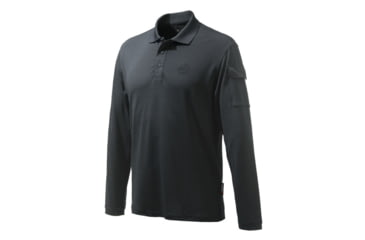 Image of Beretta USA Corp MILLER POLO LONG SLEEVE BLACK X-LARGE, MP025T20120999XL