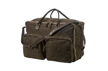 Image of Beretta Vin Duffle Canvas Travel Bag, Brown, 11in X 26in X 11.5in, BS321T09830862