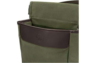 Image of Beretta Waxwear Shell Pouch, Green, Cotton/Leather, Capacity 50 Rounds, BS961020610076