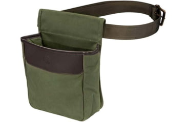 Image of Beretta Waxwear Shell Pouch, Green, Cotton/Leather, Capacity 50 Rounds, BS961020610076