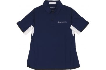 Image of Beretta Womens Hi-Tech Performance Polo Shirt,Blue Navy,Medium MD012T10850530