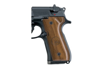 Image of Beretta Wood Pistol Grip w/Tirident Logo, 92/96 Series, Walnut, EU00037