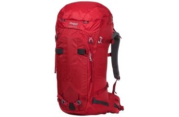 Image of Bergans of Norway Helium PRO 55 L Backpack - Men's-Red/Solid Grey