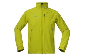 Image of Bergans of Norway Torfinnstind Jacket - Men's-Lime/Lt Sea Blue-Medium