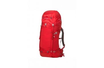 Image of Bergans of Norway Trollhetta 55L Backpack - Womens-Red/Aluminum