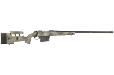 Image of Bergara B14 Carbon Wilderness Chassis Bolt Action Rifle, 7mm PRC, 24in 5/8x24 TPI Barrel, 1-8, Synthetic Camoflage Stock, Cerakote Black, B14LM3613CF-FRRMPG