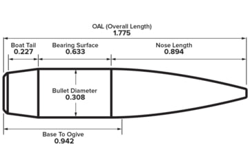 Image of Berger 30 cal 245 gr EOL Elite Hunter, 100 Pk, 30560