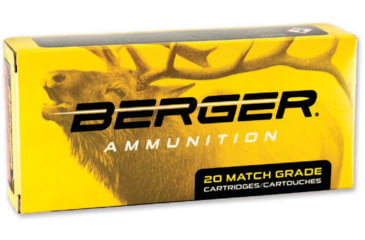 Image of Berger 6.5 PRC 156 Grain Elite Hunter BT Brass Cased Rifle Ammo, 20 Rounds, 50010