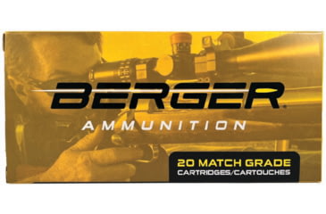 Image of Berger 6.5PRC 153.5 grain Boat Tail Long Range Hybrid Target Rifle Ammo, 20 Rounds, 50030