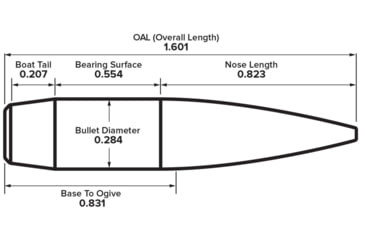Image of Berger 7mm 190 gr Long Range Hybrid Target, 100 Pk, 28485