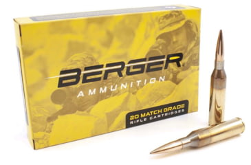 Image of Berger .300 Norma Magnum 245 Grain Long Range Hybrid Target Brass Cased Rifle Ammunition