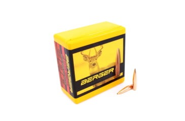 Image of Berger Bullets 25586 Elite Hunter 25 Cal .257 133 Gr Boat Tail (BT) 100 Per Box