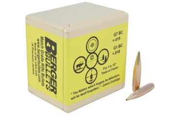 Image of Berger 33109 Tactical 338 Caliber .338 300 GR Hybrid Open Tip Match 10, 33109