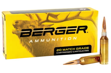 Image of Berger Berger Elite Hunter 300 PRC 205 Grain Hybrid Brass Cased Rifle Ammo, 20 Rounds, 55010