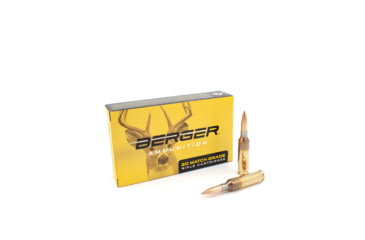 Image of Berger Classic Hunter 6mm Creedmoor 95 grain Classic Hunter Brass Cased Centerfire Rifle Ammo, 20 Rounds, 20010
