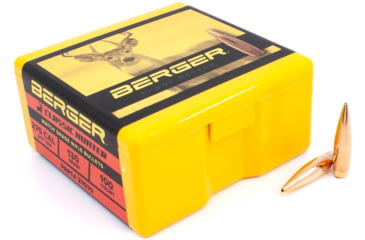 Image of Berger Classic Hybrid Hunter .270 Caliber 130 Grain Classic Reloading Rifle Bullets, 100 Bullet, 27570