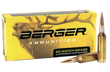 Image of Berger Elite Hunter .6.5 PRC 140 Grain Open Tip Brass Rifle Ammo, 20 Rounds, 50020