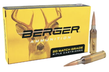 Image of Berger Elite Hunter .6mm Creedmoor 108 Grain Open Tip Grain Brass Rifle Ammo, 20 Rounds, 20040
