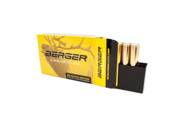 Image of Berger Elite Hunter .338 Lapua Magnum 250 grain Elite Hunter Brass Cased Centerfire Rifle Ammo, 20 Rounds, 81060