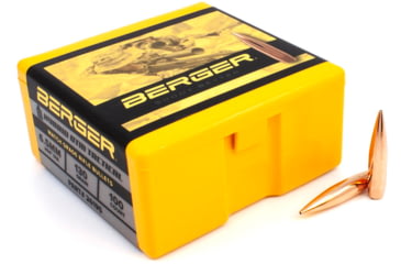 Image of Berger Hybrid OTM Tactical 6.5mm Caliber 130 Grain Hybrid Open Tip Match Reloading Rifle Bullets, 500 Bullet, 26795