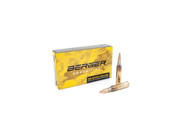 Image of Berger Hybrid Tactical .260 Remington 130 grain Hybrid Tactical Open Tip Match Brass Cased Centerfire Rifle Ammo, 20 Rounds, 30020
