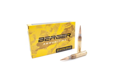 Image of Berger Hybrid Tactical .338 Lapua Magnum 300 grain Hybrid Tactical Open Tip Match Brass Cased Centerfire Rifle Ammo, 20 Rounds, 81110