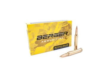 Image of Berger Juggernaut Tactical .300 Winchester Magnum 185 grain Juggernaut Tactical Open Tip Match Brass Cased Centerfire Rifle Ammo, 20 Rounds, 70030