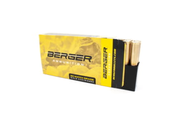 Image of Berger Lapua Scenar .338 Lapua Magnum 300 grain Scenar Open Tip Match Brass Cased Centerfire Rifle Ammo, 20 Rounds, 81132