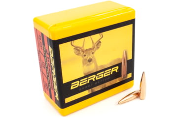 Image of Berger VLD Hunting .25 Caliber 115 Grain Secant Very Low Drag Reloading Rifle Bullets, 100 Bullet, 25513