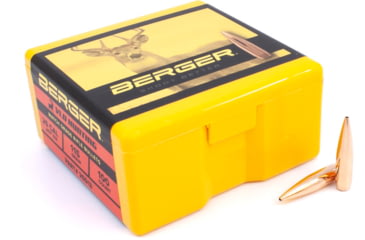 Image of Berger VLD Hunting .25 Caliber 115 Grain Secant Very Low Drag Reloading Rifle Bullets, 100 Bullet, 25513