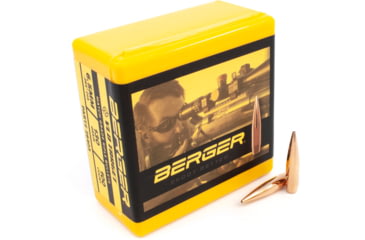 Image of Berger VLD Hunting .264 Caliber 130 Grain Secant Very Low Drag Reloading Rifle Bullets, 100 Bullet, 26403