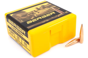 Image of Berger VLD Hunting .264 Caliber 130 Grain Secant Very Low Drag Reloading Rifle Bullets, 100 Bullet, 26403