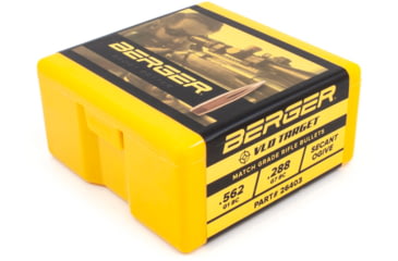 Image of Berger VLD Hunting .264 Caliber 130 Grain Secant Very Low Drag Reloading Rifle Bullets, 100 Bullet, 26403