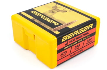 Image of Berger VLD Hunting .284 Caliber 180 Grain Secant Very Low Drag Reloading Rifle Bullets, 100 Bullet, 28502