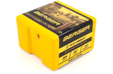 Image of Berger VLD Target .22 Caliber 70 Grain Secant Very Low Drag Reloading Rifle Bullets, 100 Bullet, 22418