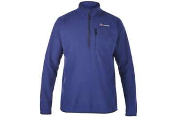 Image of Berghaus Stainton Fleece Half Zip Jacket - Men's-Dark Blue/Blue-Large