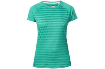 Image of Berghaus Stripe II Baselayer SS Tee - Women's-Dark Green-Medium