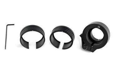 Image of Bering Optics Clip-on adaptor with 3 fitting rings for 30-56mm objective lenses, Black BE80402